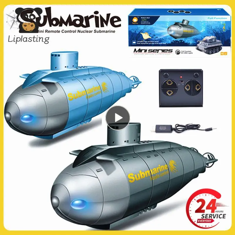 Electric Submarine Boat 6 Channel Mini Playing Wireless Remote Control Diving Model Boat Toy Gift RC Toy Gift