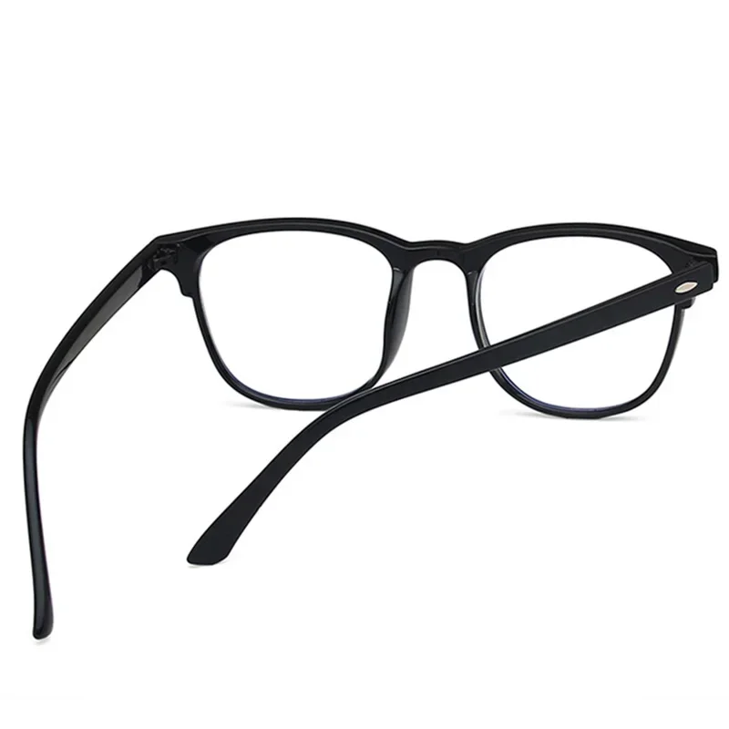 Anti-blue Light Flat Glasses Transparent Frame Big Lens Glasses Fashion Simple Round Frame Radiation Protection Eyewear lunettes