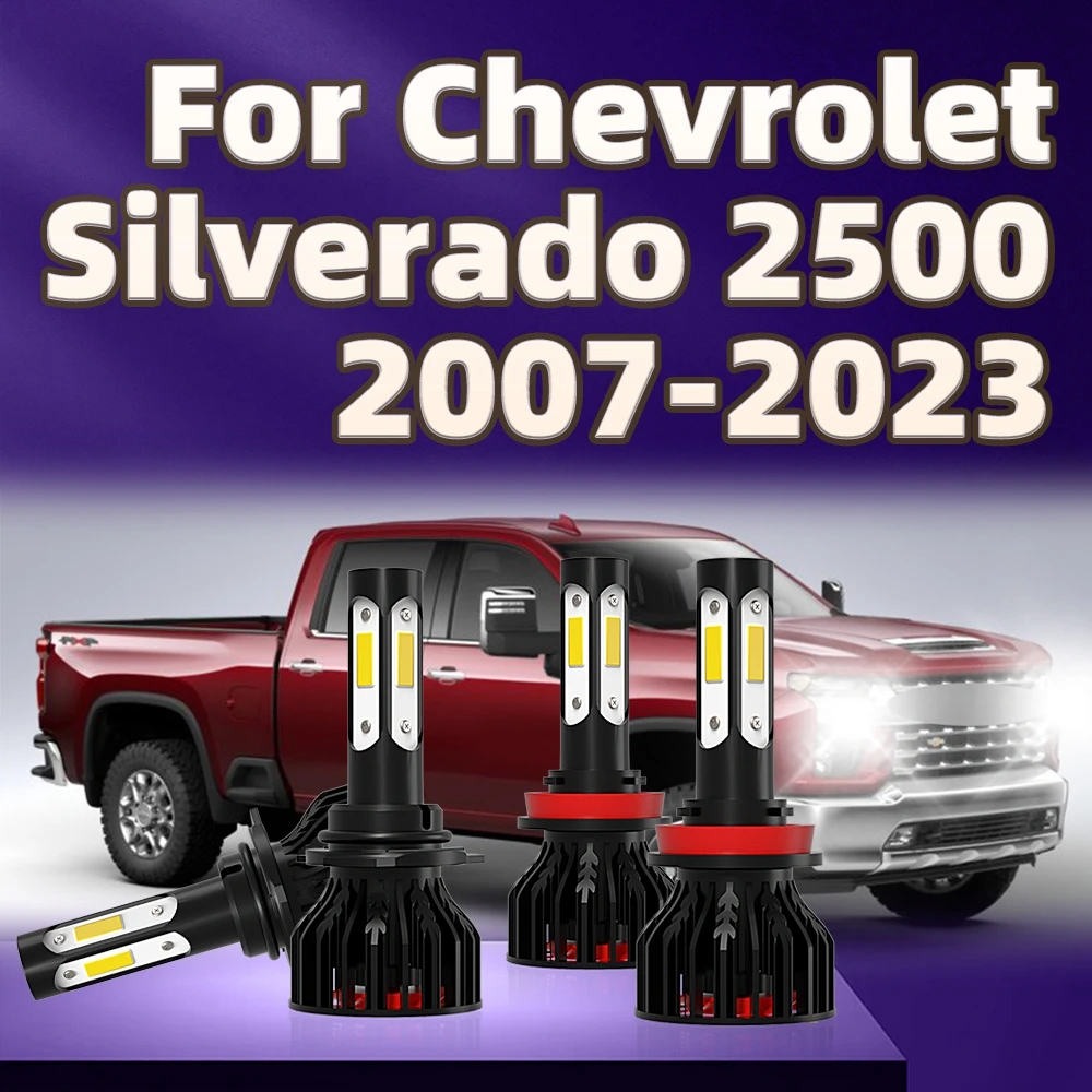 

LED 30000LM Car Headlight 9005 H11 Auto Lamp 6000K For Chevrolet Silverado 2500 2007 2008 2009 2010 2011 2012 2013 2014-2023