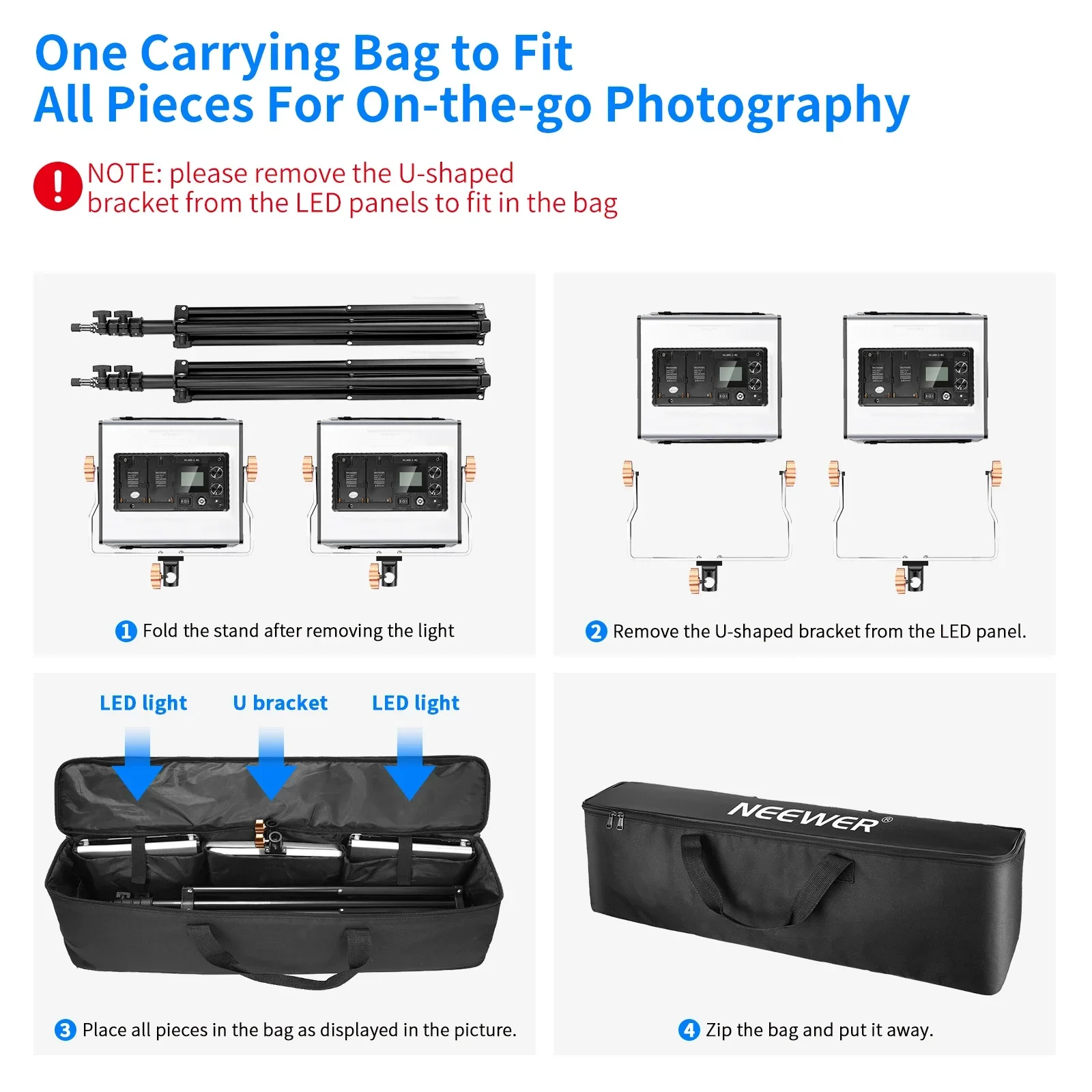 Комплект из 2-х профессиональн – обзор и цена Photography Lighting Kit Neewer