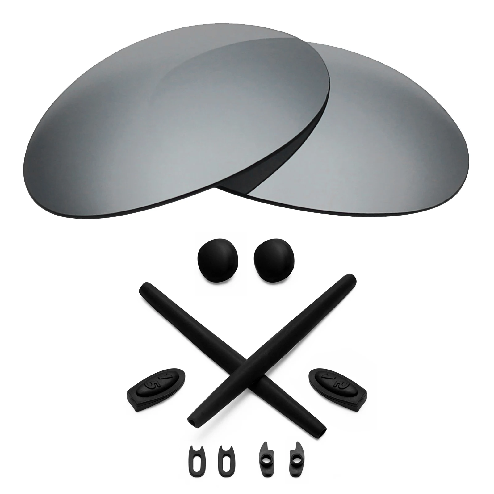 Ezoptix123 Polarized Lenses and Rubber Kit Replacement for Oakley Romeo 1 Sunglasses
