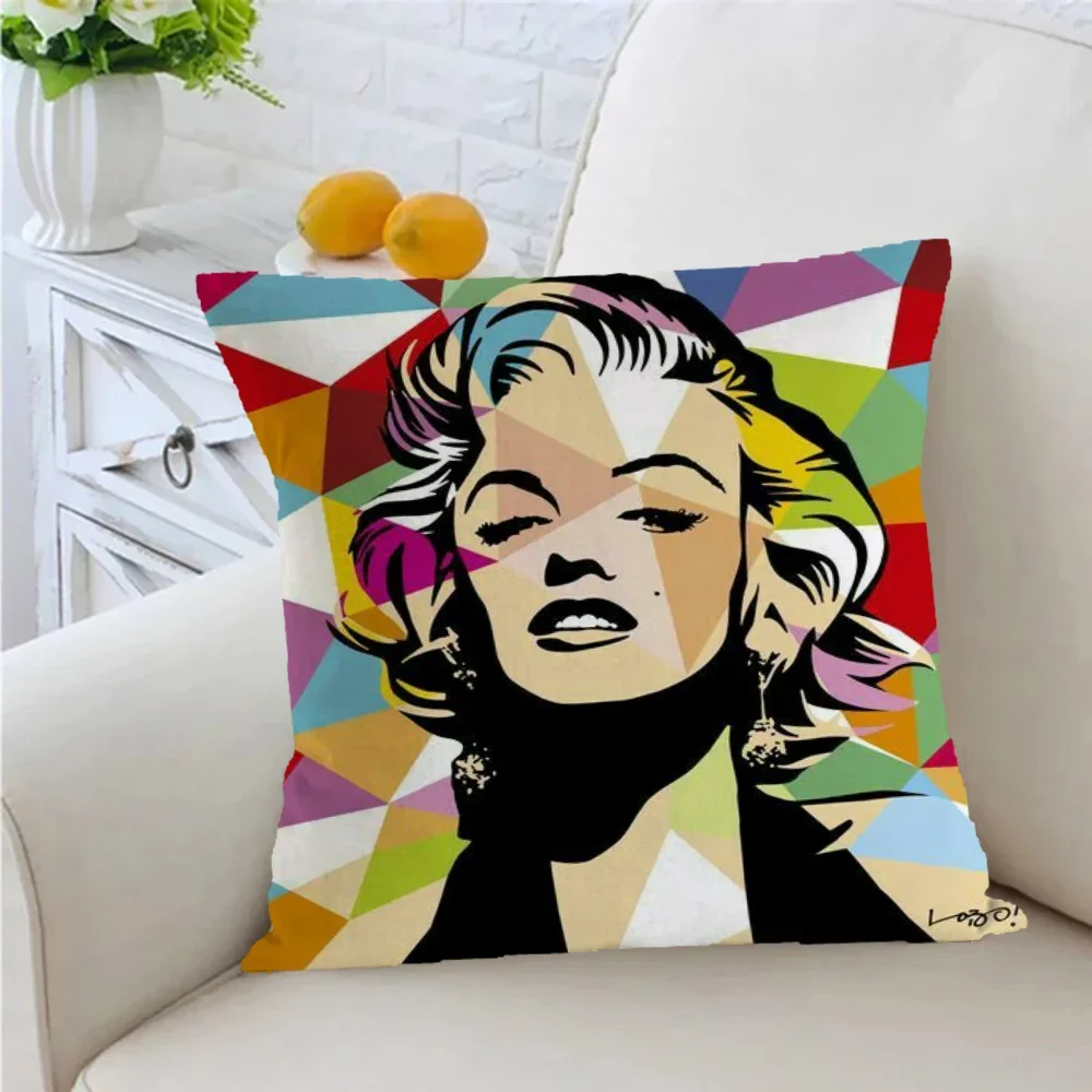 Marilyn Monroe Pillow Covers Decorative Cushion 45x45 Cushions Cover Sleeping Pillows Home Sofa 50x50 40*40 Pillowcase Textile