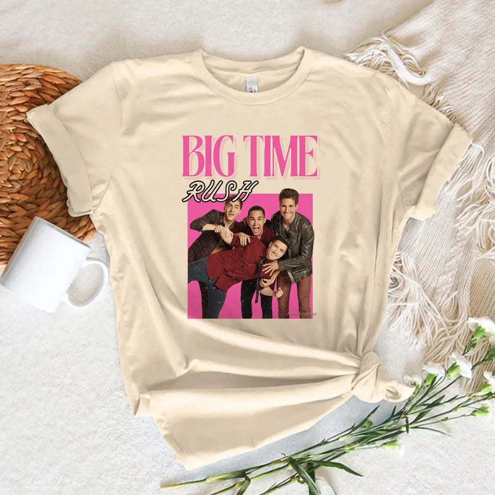 Big Time Rush t-shirts women graphic streetwear manga Tee female harajuku Japanese 2000s clothing