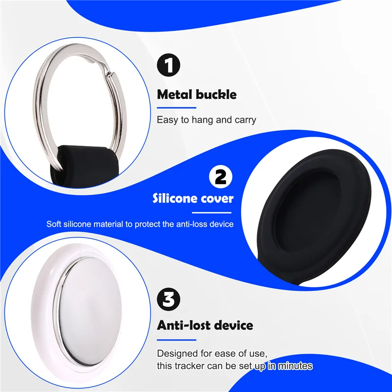 SQPP-Smart Bluetooth GPS трекер круглый анти-потерянный локатор отслеживания устройства смартфон кошелек ключ анти-потерянное устройство