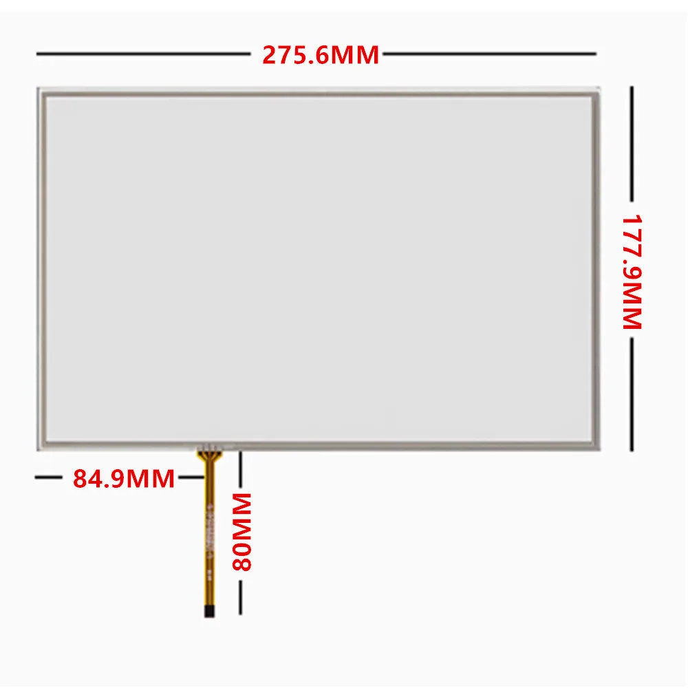 12.1-inch 4pin Resistance Digitizer Touch Screen Panel Glass DVD Industrial Medical Equipment Multimedia Replacement Parts