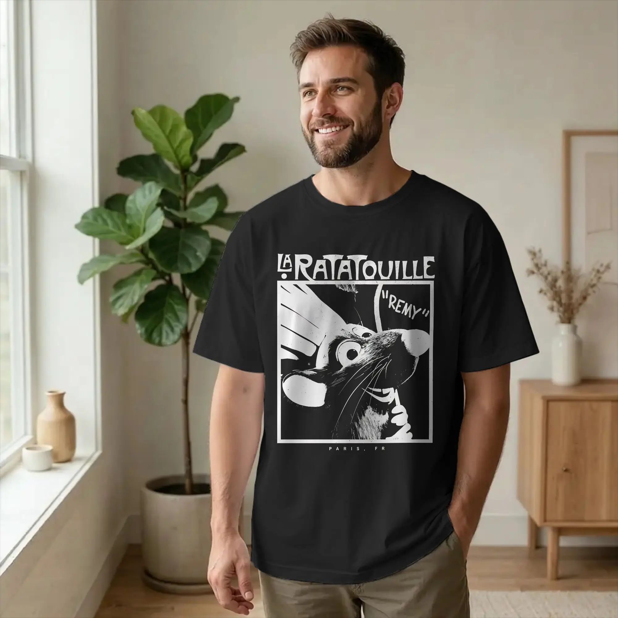 Chef Remy  Comfort Colors  T Shirt Men Women Cotton Funny T-Shirt Crewneck Ratatouilles Tee Shirt Short Sleeve Clothes