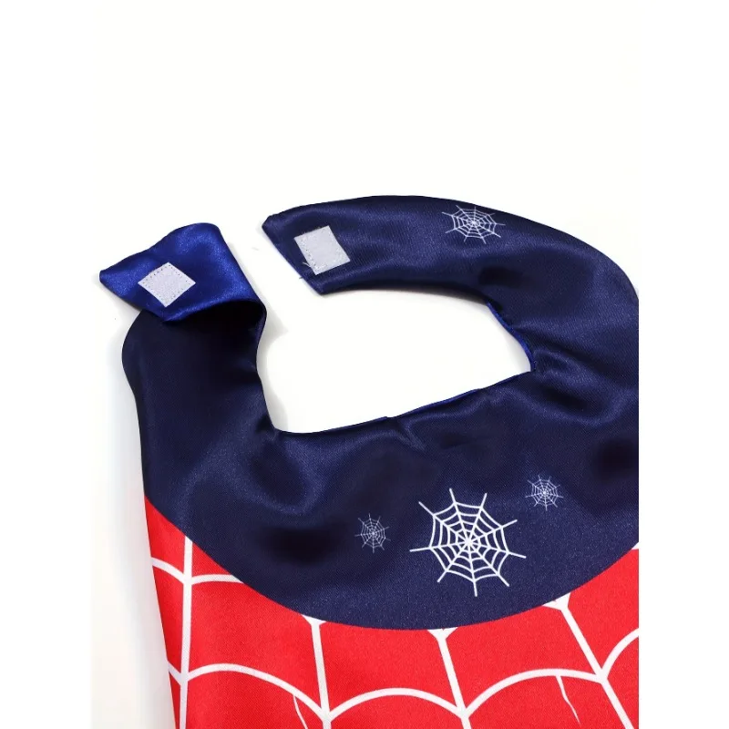 مجموعة ملابس شخصيات كارتون سبايدر هيرو للأولاد، قناع، أساور معصم لحفلات الهالوين لحفلات البيت للأولاد