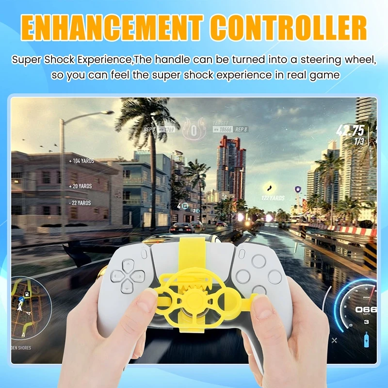 Mini Steering Wheel For PS5 Handle Game Steering Wheel Controller For Game Replacement Accessories