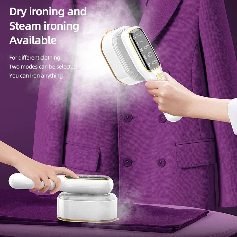 110 V-220 V Handheld Dampfbügeleisen Faltbare Garment Steamer Tragbare 5 Geschwindigkeit Dampfer Touchscreen Rotary Elektrische Bügeleisen 1000 W