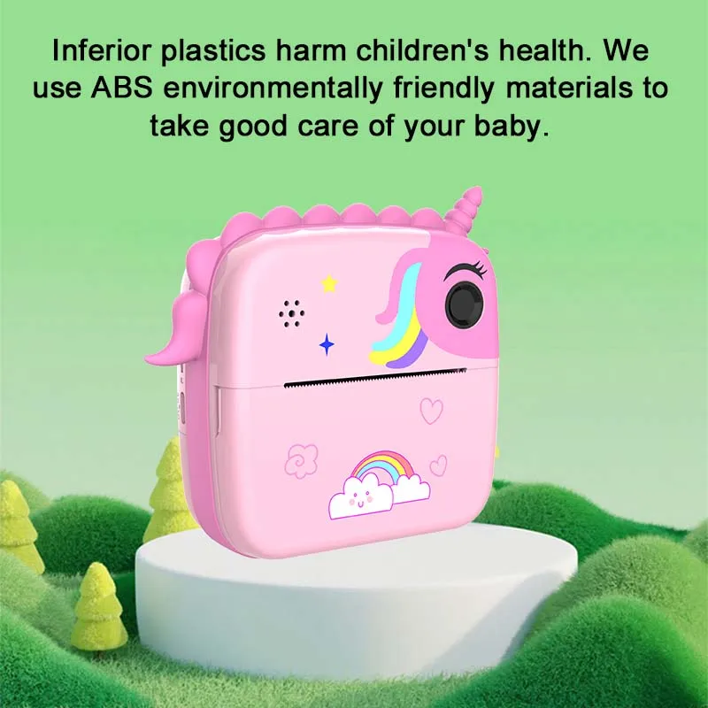 Instant Print Digital Kids Camera 1080p HD For Gifts Boys Birthday Girls Children Paper Shoot Photo Video Cameras Toy Outdoor