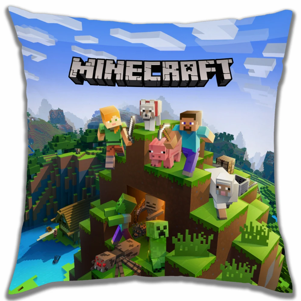 M-Minecrafts MC Dekorativer Kissenbezug für Kissenbezüge, Kissenbezüge, Reise-Lounge-Stühle, Heim- und Dekorationskissenbezüge, 40 x 40 cm
