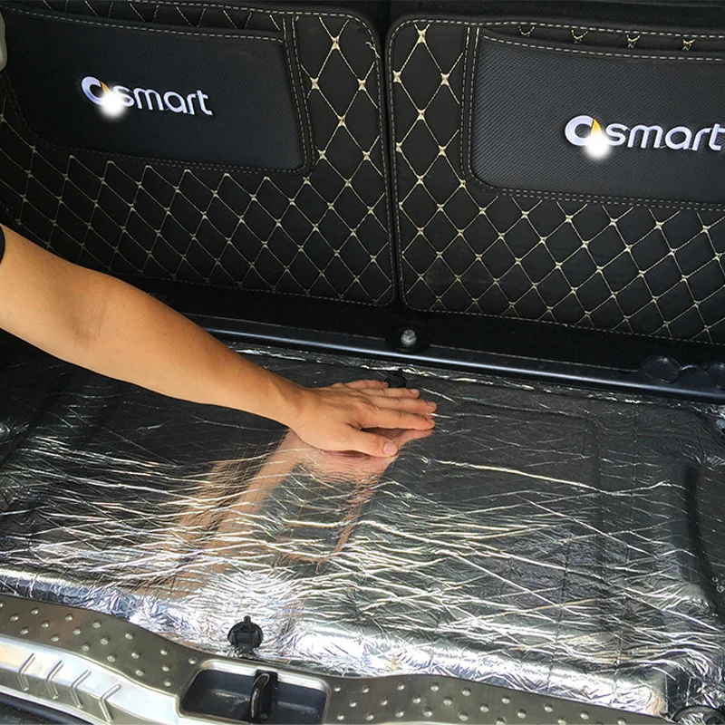 ل Smart 451 fortwo Smart 453 fortwo forfour سيارة الصوت المميت حصيرة الضوضاء غطاء محرك السيارة العزل التخفيت ل هود المحرك ملصق