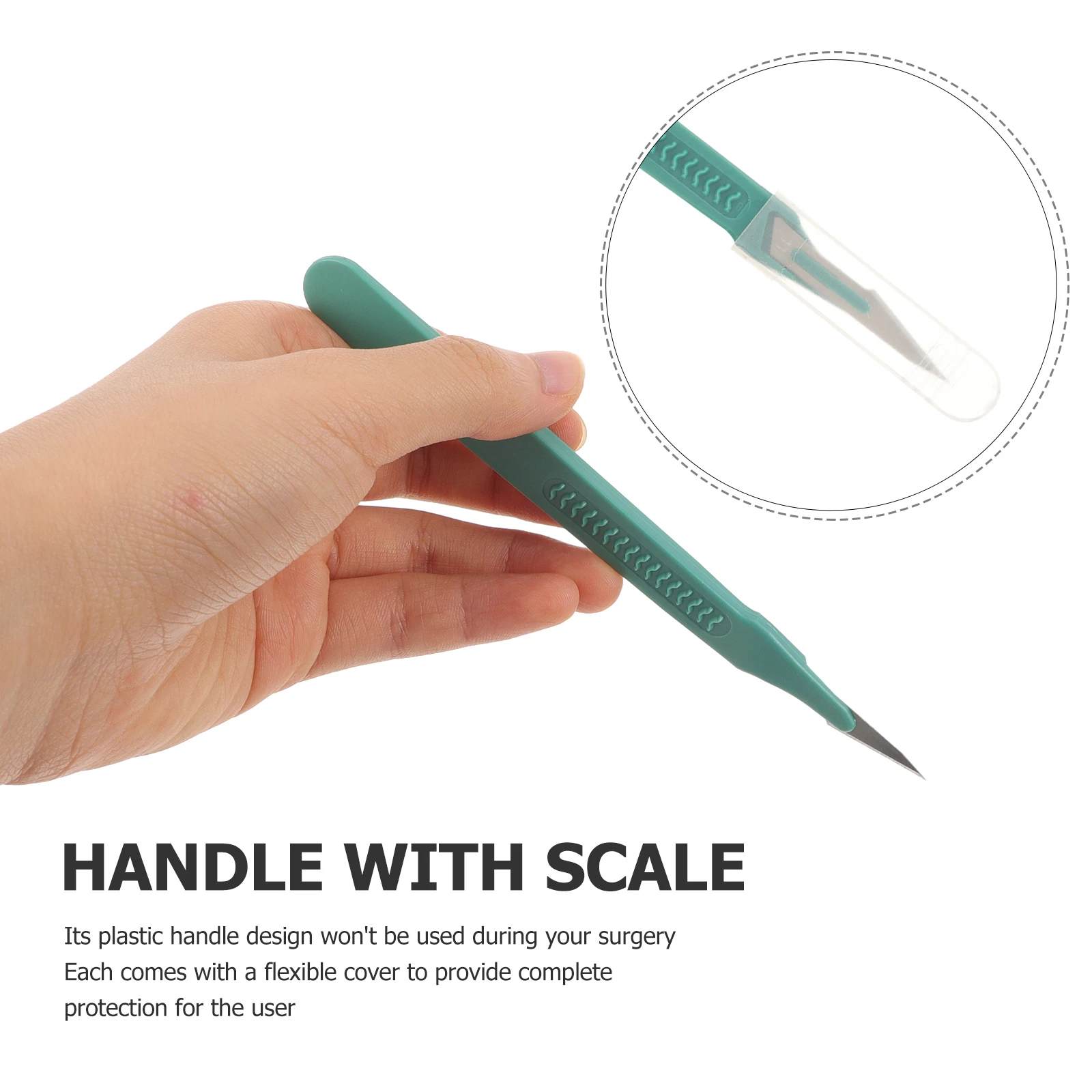 10PCS Convenient Pratical Durable Carving Tool Handle Surgical Knife Disposable Knife Surgery Supplies Disposable Safety