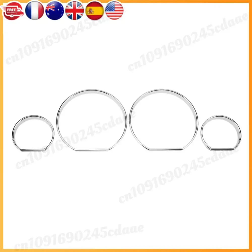 4Pcs Car Front Dashboard Frame Decoration Trim Circle Styling Accessories for BMW E46 Car Auto Replacement Tools