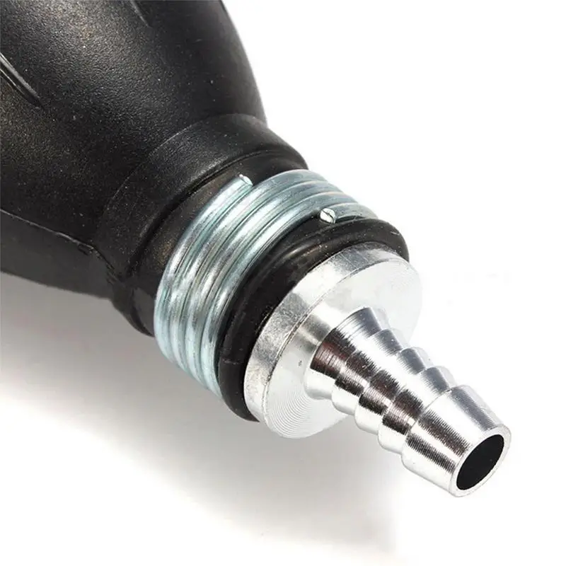 6/8/10/12mm Hand Fuel Pump Line Rubber Aluminum Hand Primer Bulb Diesel Oil Transfer Petrol