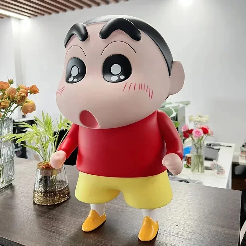 In Stock 42cm Crayon Shin-chan Figures Peripheral Series Model Car Ornament Doll Decoration Anime Limited Birthday Xmas Gifts