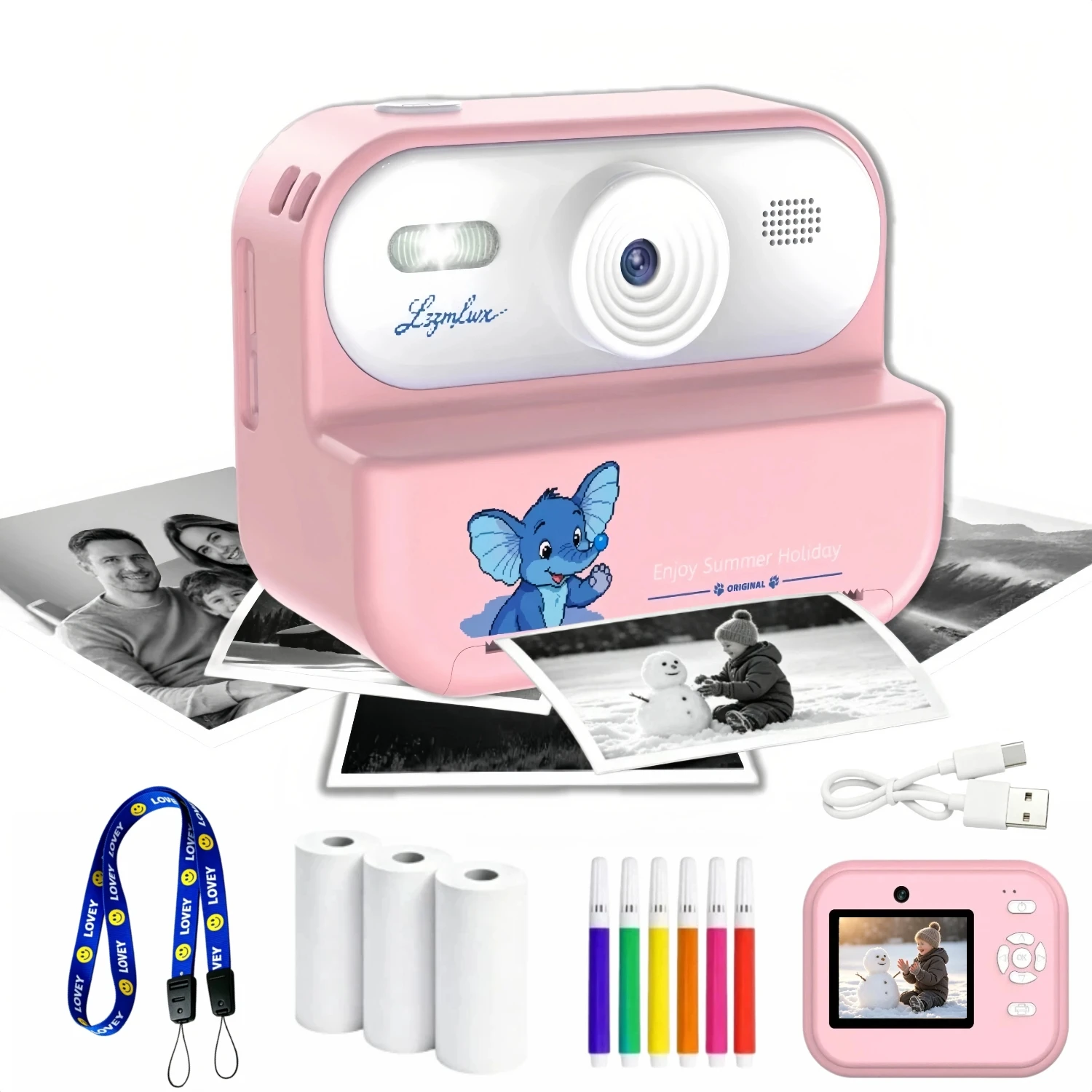 Kids Early Education Photos - Appareil photo numérique pour enfants avec
