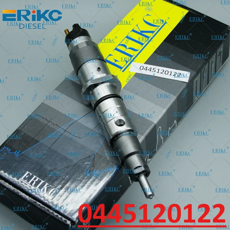 Inyector Diesel ERIKC 0445120122, Piezas de Inyección de Combustible para Automóviles 0445 120 122, Inyectores Common Rail 0 445 120 122 para Cummins 4942359
