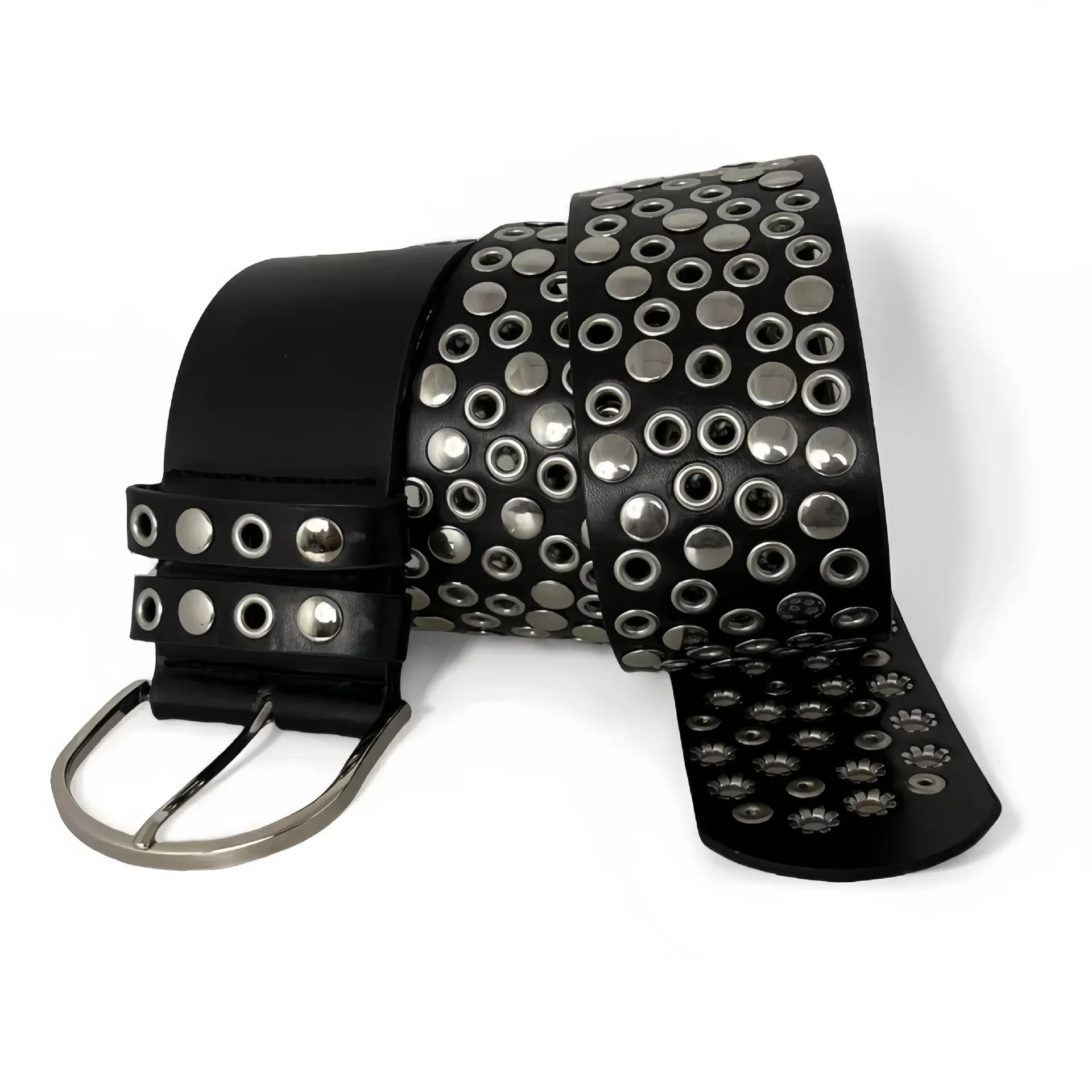 

Cross-Border New Rivet Ultra Retro Punk Style Y2K Emo Women's Fashion Wide Belt Wholesale