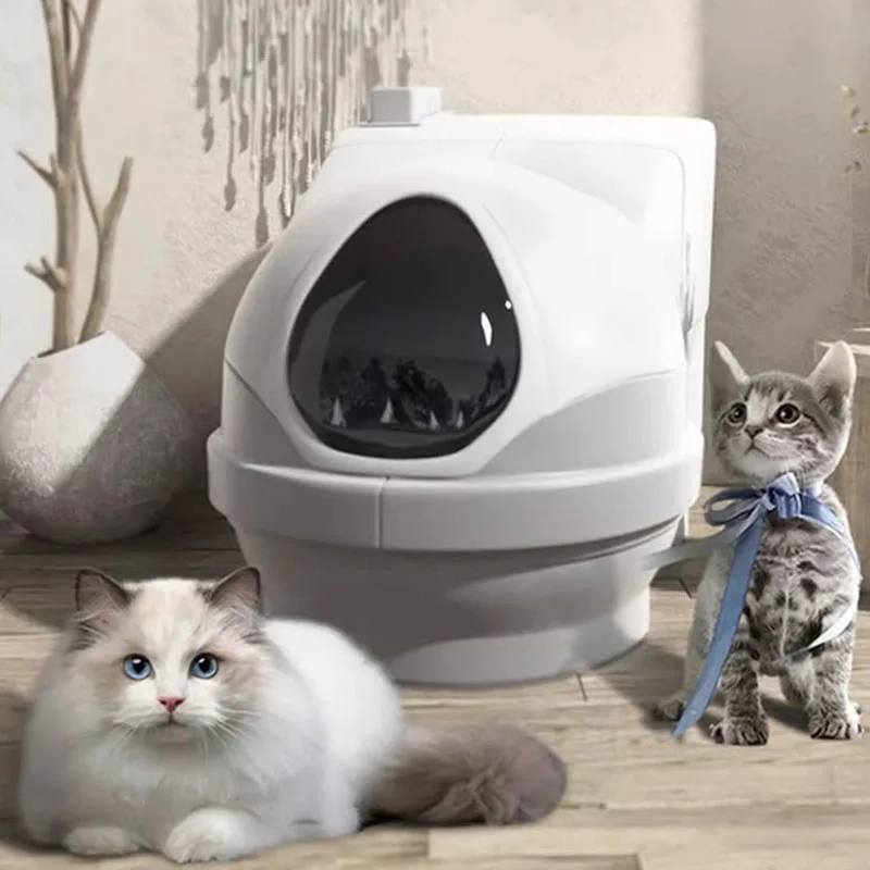 Cat Intelligent Automatic Cat Litter Box Deodorization Toilet Electric Shovel Poop Shovel Sand Machine Flush Pet Poop Basin