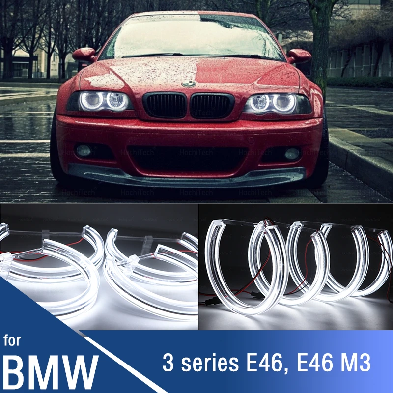 

Crystal Daytime Light 6000K White Halo Rings Light for BMW 3 Series E46 316i 318i 320d 320i 323i 328i 330i 325xi 330d