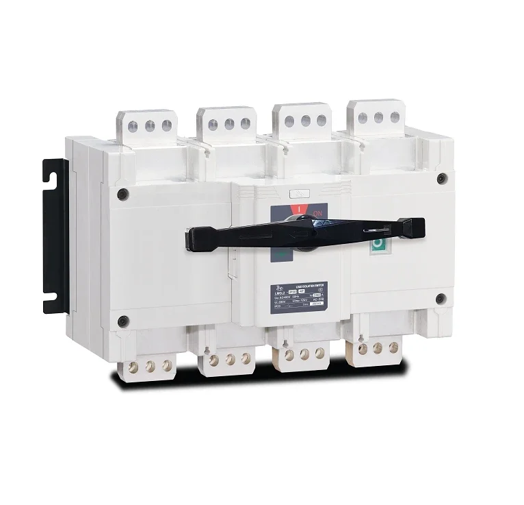 

Four-Phase LMGL-3200 Dual power Manual Transfer Switch 415V/690V 3200A 4 pole Dual throw load isolation switch RTS