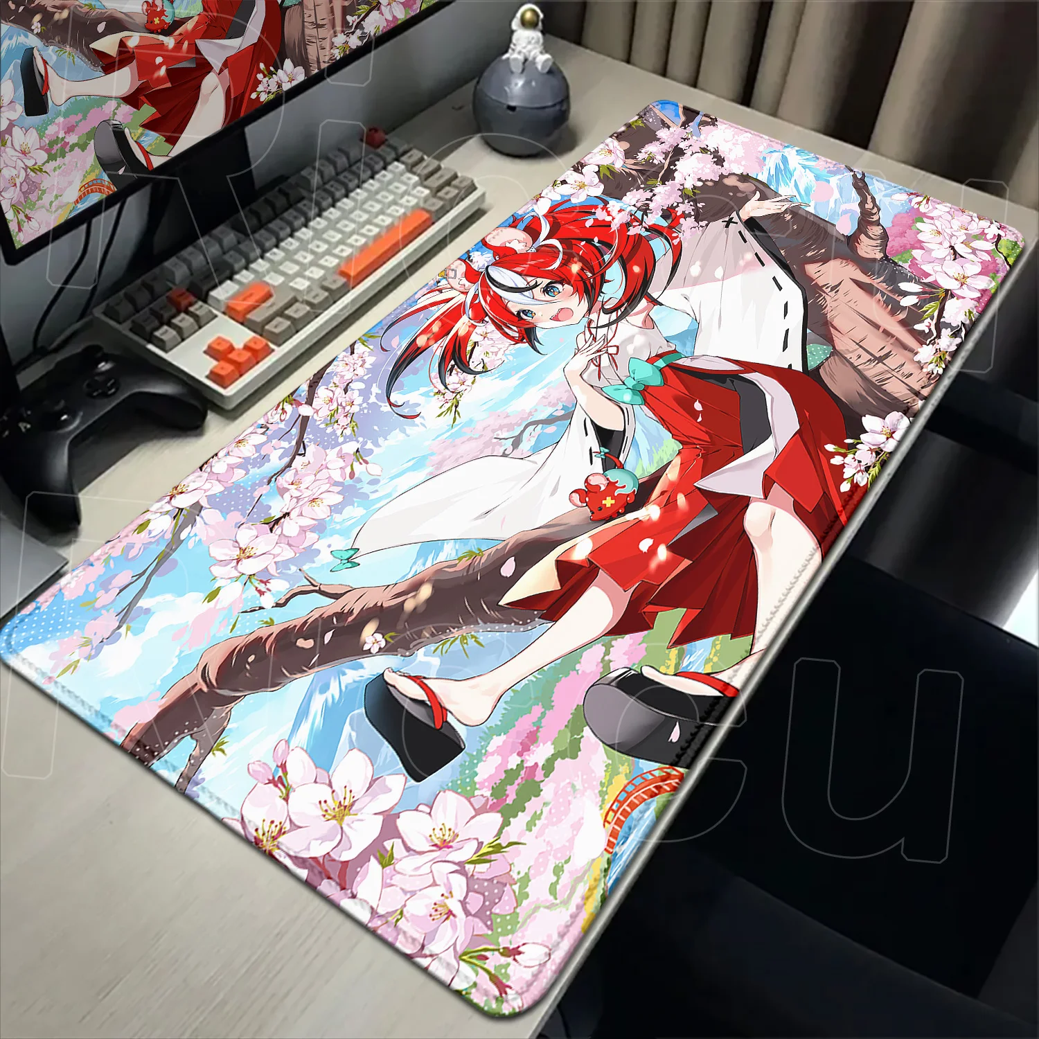 

New Kawaii Hololive Hakos Baelz Large Mouse Pad Laptop Gaming PC XXL Desk Mat Gamer Keyboard Mousepad Cute Anime Girl Carpet Mat