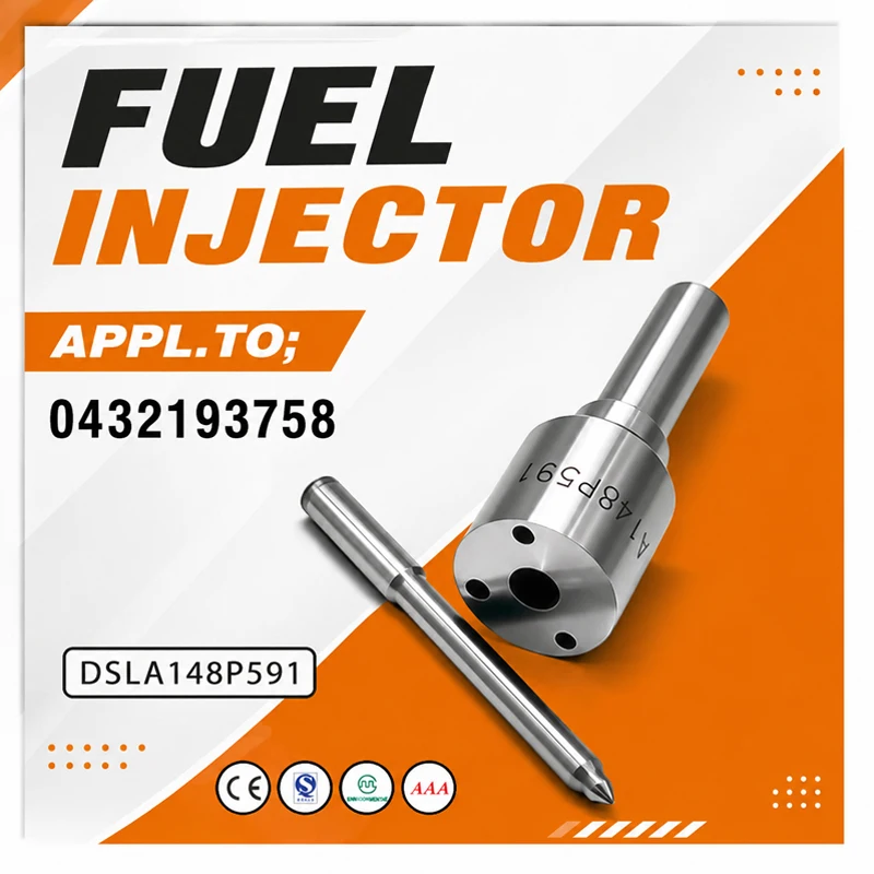 DSLA148P591 (FUEL LNJECTOR MODEL:0432193758) DIESEL FLAT HEAD WHITE NEEDLE SPRAY NOZZLY  SUITABLE FOR Mercedes Benz LG0242