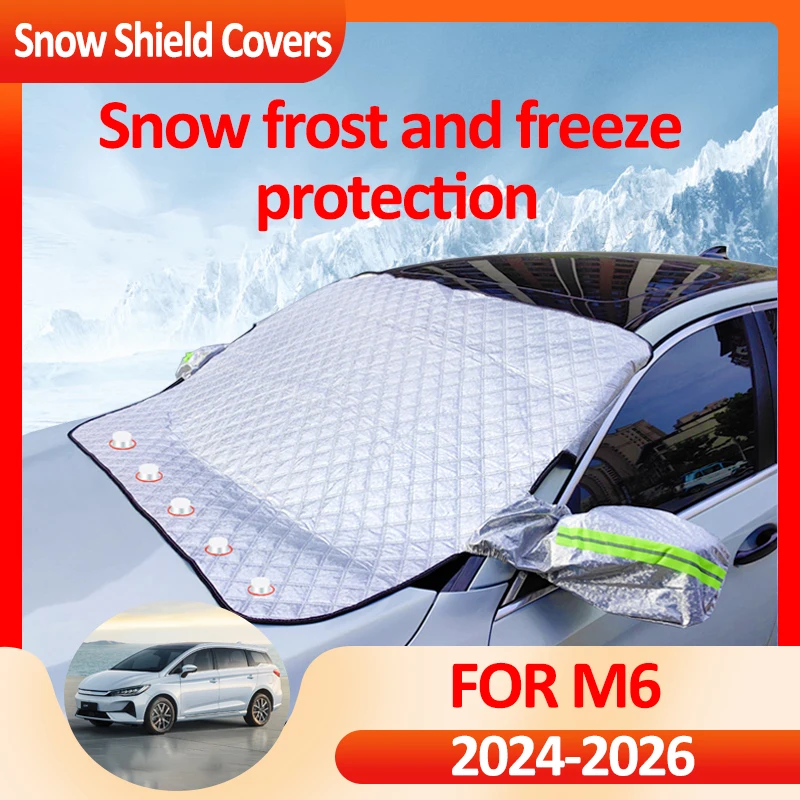 

Для BYD M6 2024~2026 автомобильные аксессуары лобовое стекло солнце дождь пыль мороз защита авто снег защита артефакт антифриз крышка