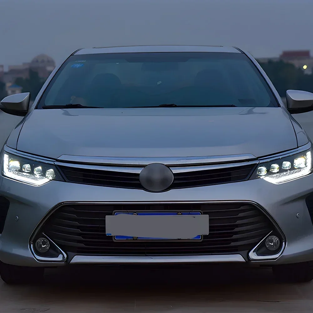 

For Toyota Camry Car Headlights 7.5 2015-2017 LED Front Headlamp Assembly Upgrade with Four Projector Lens Tool Accessories