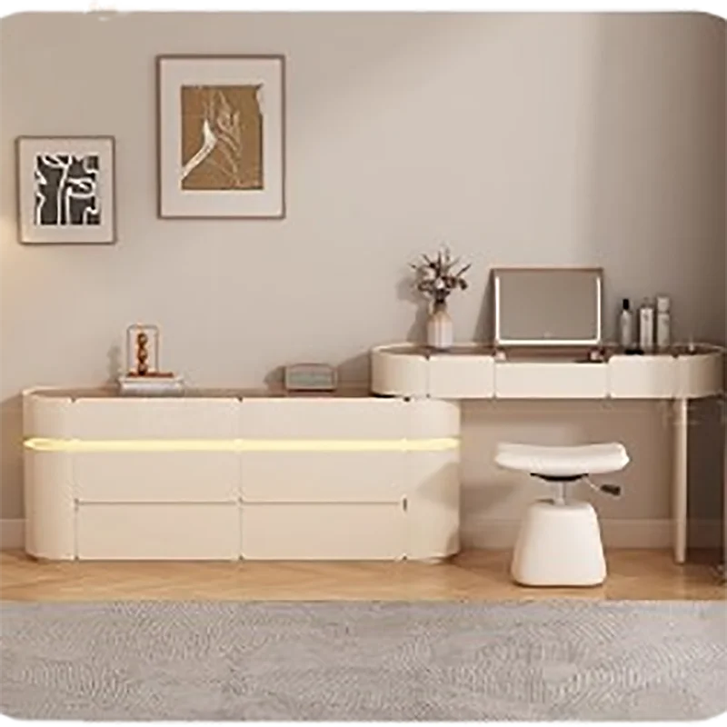

Modern Trendy Vanity Table Nordic Aesthetic Minimalist Elegant Vanity Table Classic Delicate Meuble De Chambre Bedroom Furniture