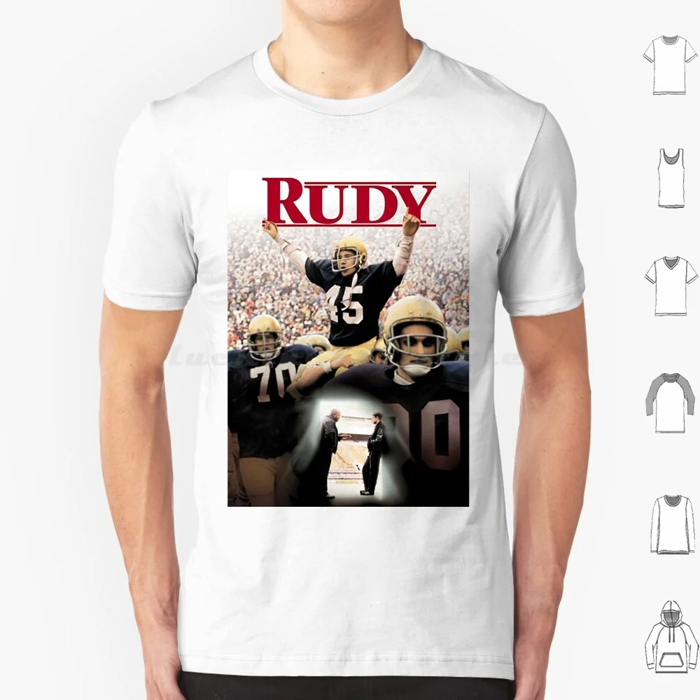 Rudy T Shirt Men Women Kids 6xl Film Cinema Movie Biographical Sports Football Vintage Movies