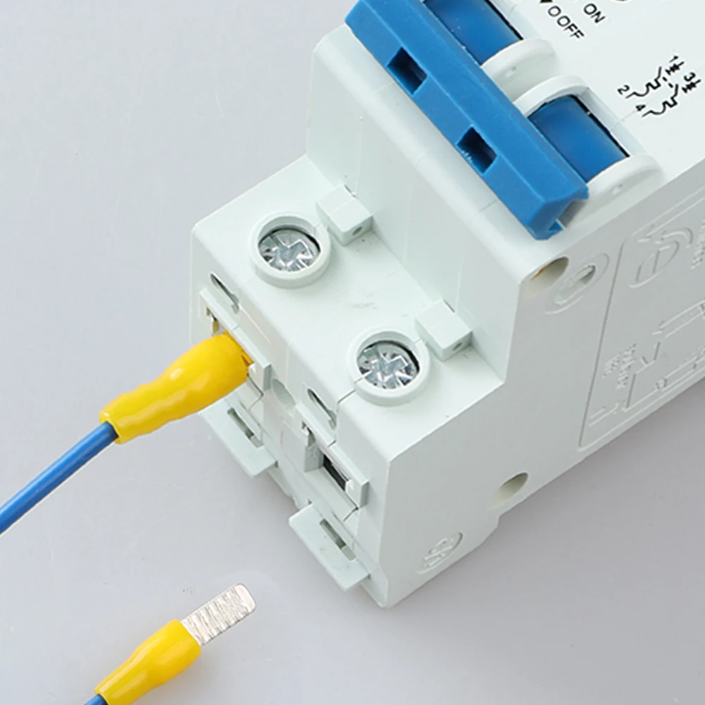 6 pz placcato oro C45-4 C45-6 C45-10 C45-16 inserto quadrato DZ47 a forma di perno aperto rame giunto a saldare naso estremità pressata a freddo