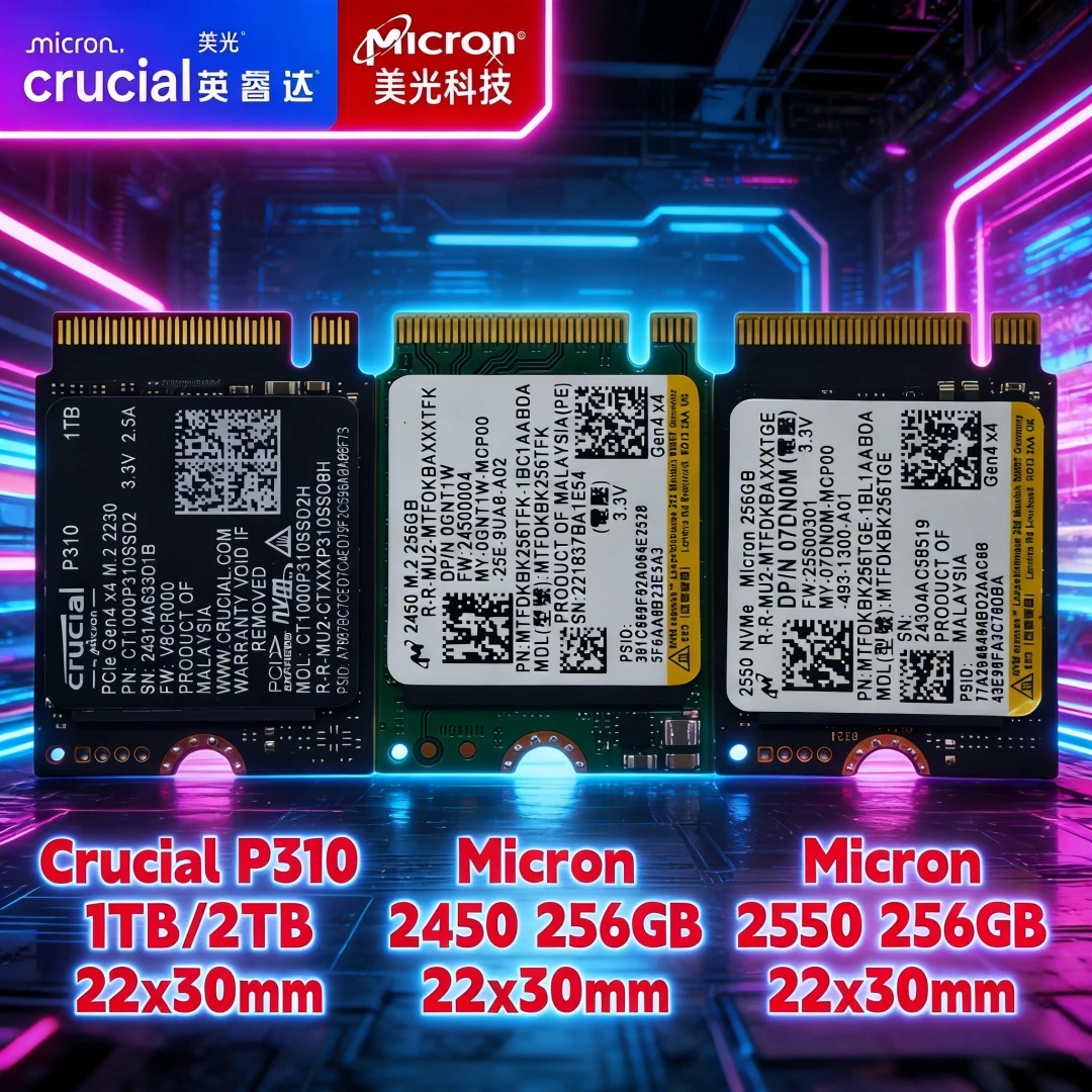 crucial-p310-1tb-2tb-y-micron-2450-2550-256gb-pcie-gen4x4-2230-nvme-m2-ssd-mejora-tu-consola-unidad-de-estado-solido-interna