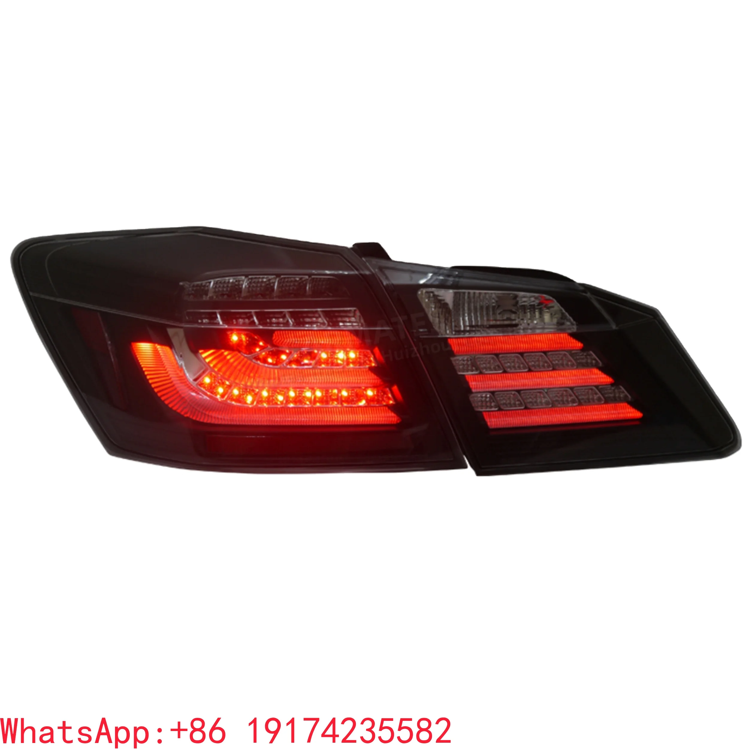 

Hot Selling Taillight Assembly LED Tail Light Brake Light Turn Signal Black Background for Honda Accord 9th 2013 - 2015