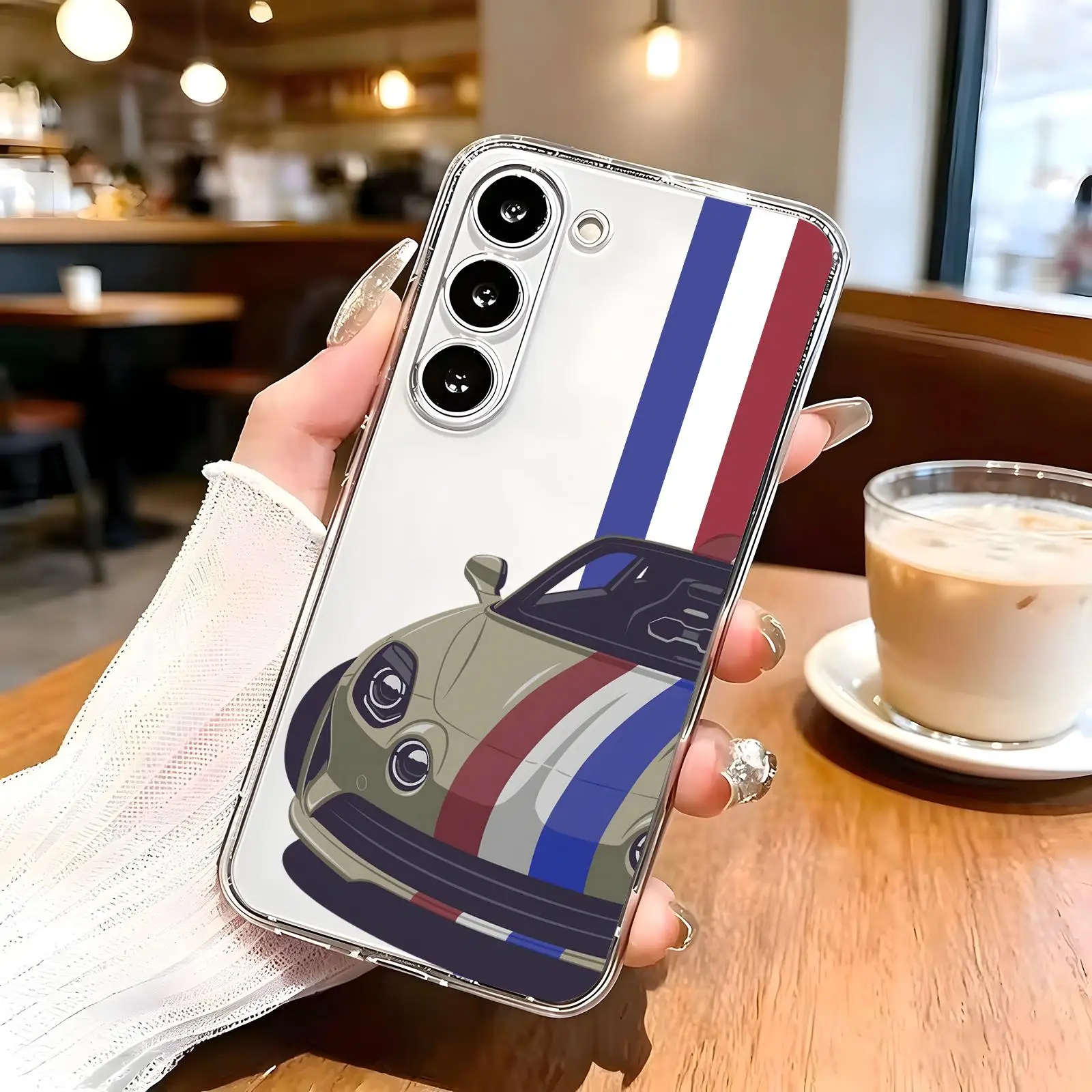 Phone Case Anti-Yellow Transparent Soft Shockproof Case For Samsung A56 A55 A36 A35 A16 A26 A15 4G 5G Cool Multi-color Car Hard