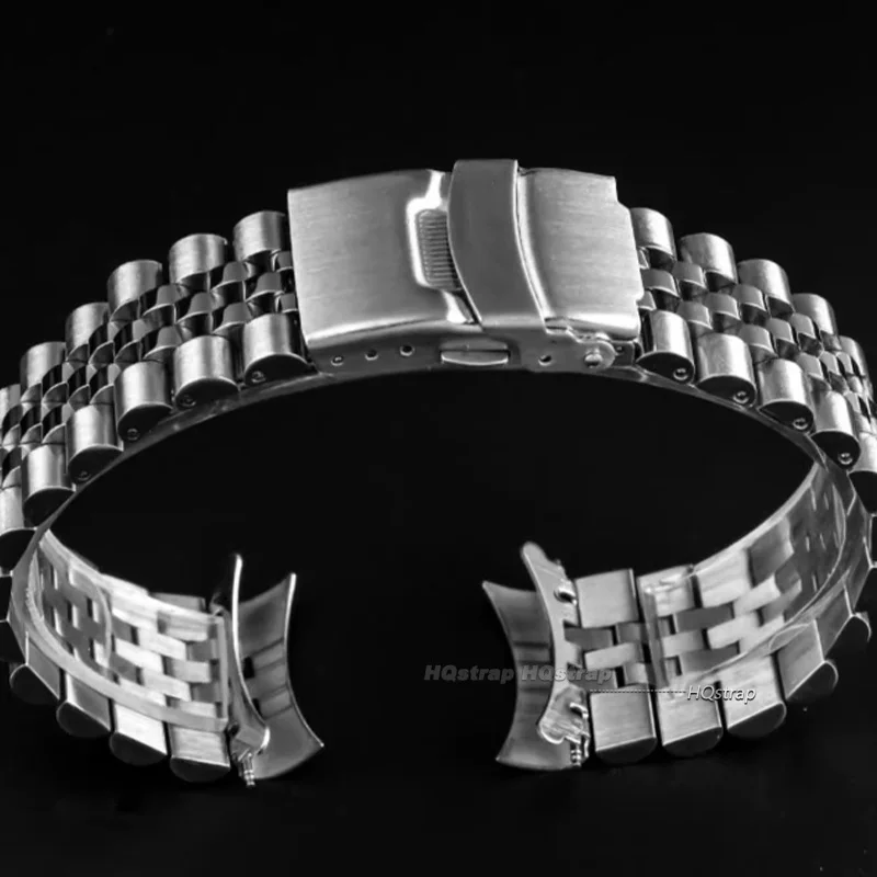 20mm 22mm Steel Strap for Jubilee for Seiko Watch Band for Rolex Wristband Metal Bracelet Silver with Tool Watches Accessories image 2