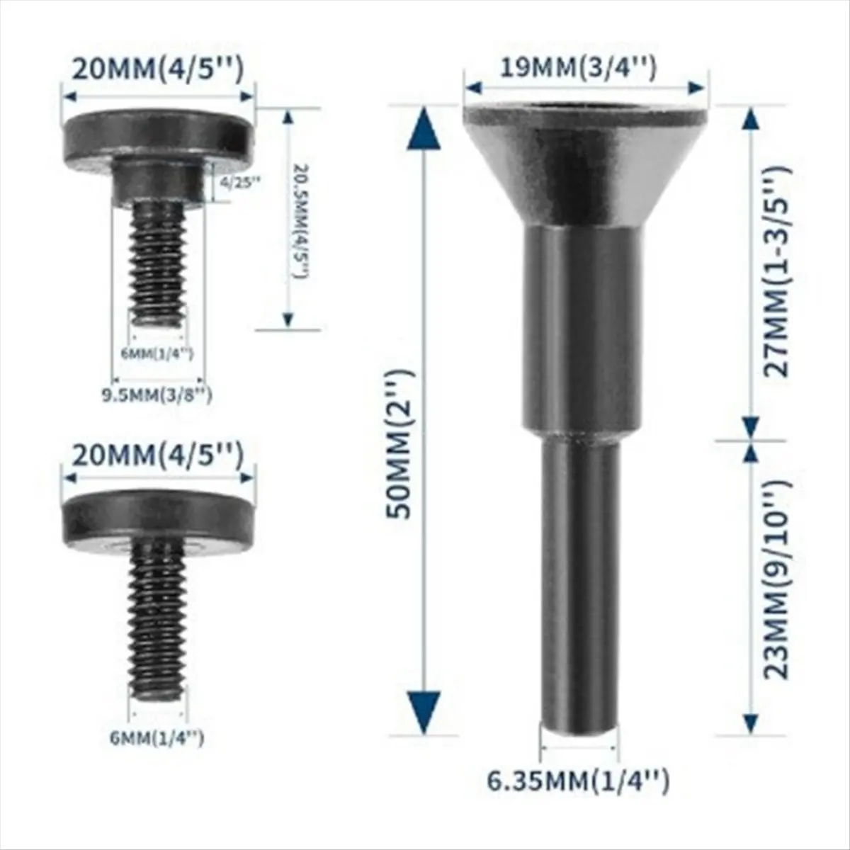Final~~Mounting Mandrel for Cut-Off Wheels, 6mm, 10mm Hole Cutting Disc, Grinding Wheel Saw Blade for Die Grinder Rotary Tool
