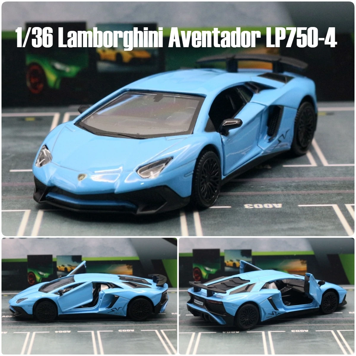 M.S. 1/43 ミニカー Lamborghini LP750-4 Aventador ミニカー