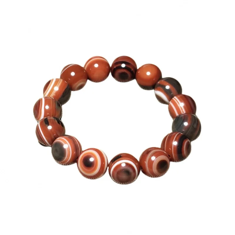 Thousand Eyes Natural Stone Red Onyx Sheep Pharmacist Eye Agate Beads Men And Women