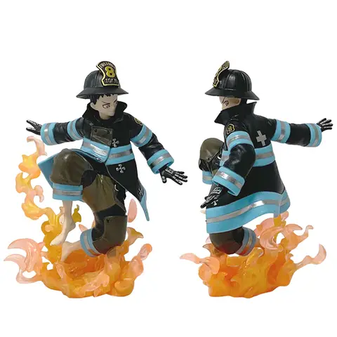 Fire Force Shinra Kusakabe Anime Färdig Modellleksak i Lager Samlarpresent Original 8 best sales Fire Force-figur - №5