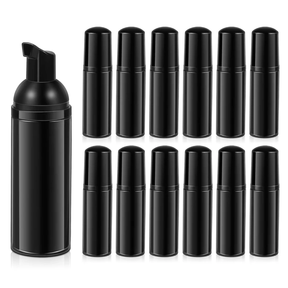 12pçs/2oz garrafa vazia de bomba de espuma, mini dispensador de sabão de espuma para viagem para sabonete de mãos, limpador de cílios, shampoo