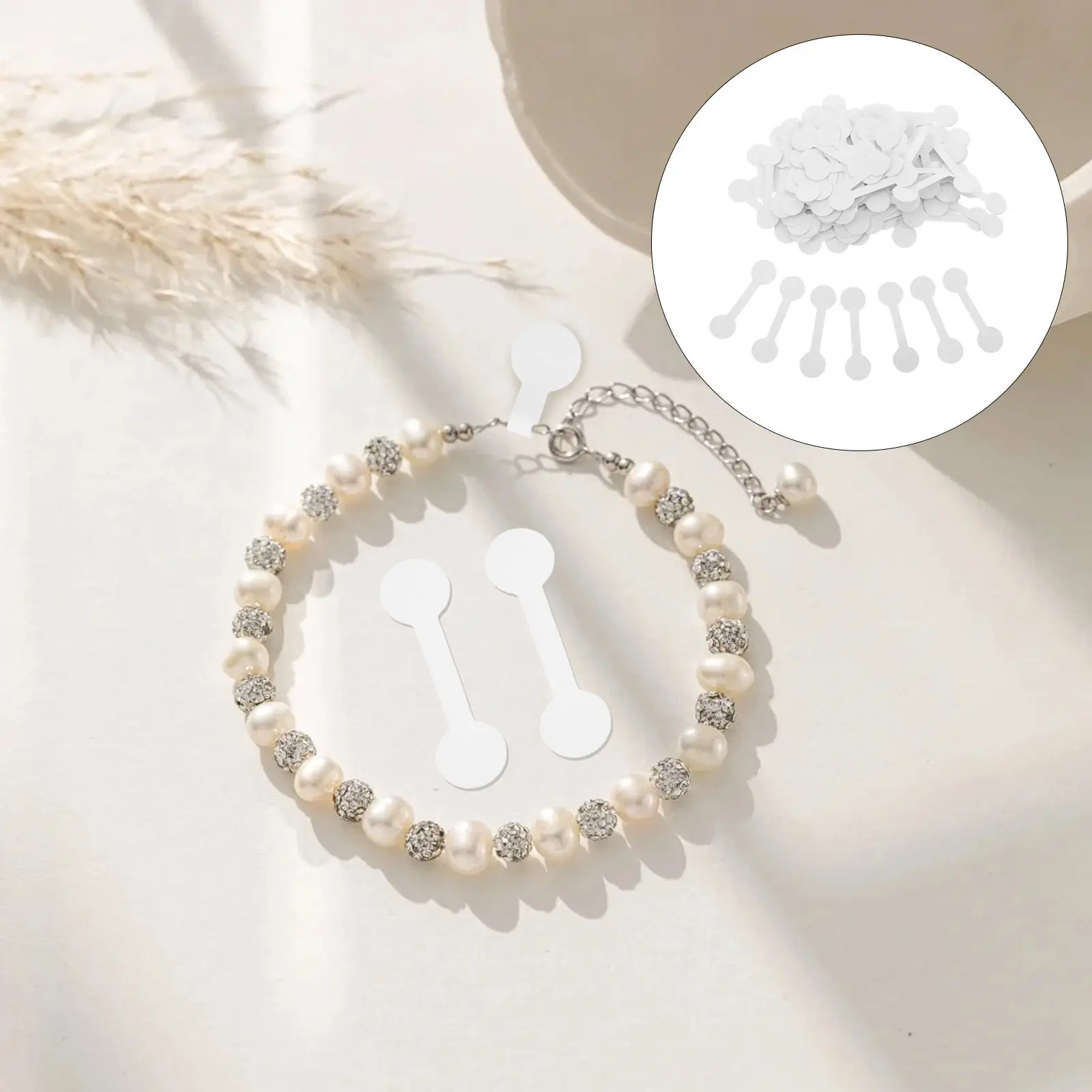 

1000Pcs Jewelry Price Label Stickers High Viscosity Adhesive Round Tags for Necklace Earrings Bracelet Retail Display