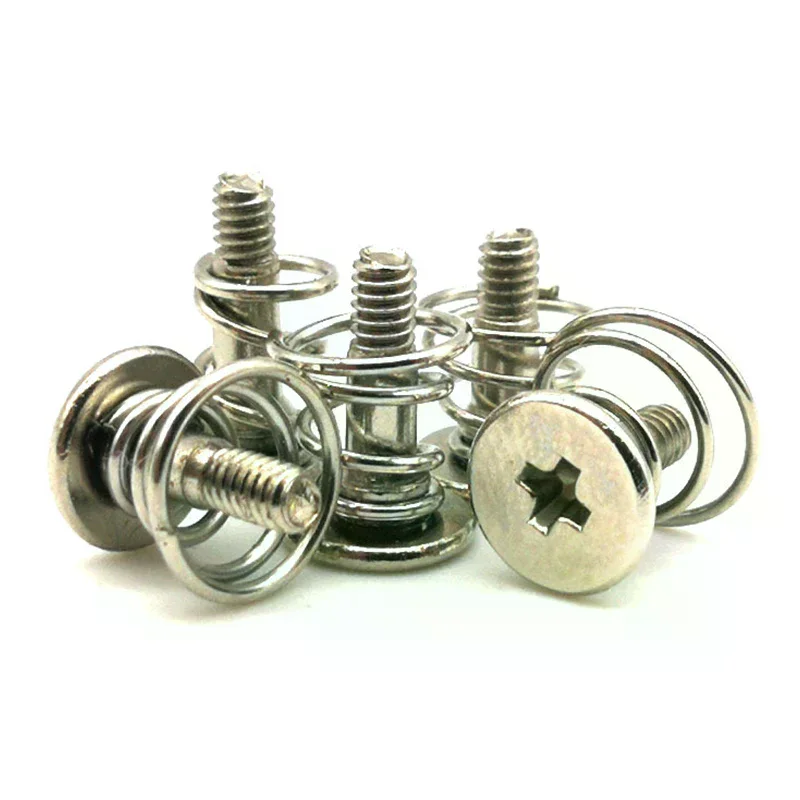 Nickel Plated GPU Graphics Card Plate Heatsink Screws Spring Screws Parts 10pcs