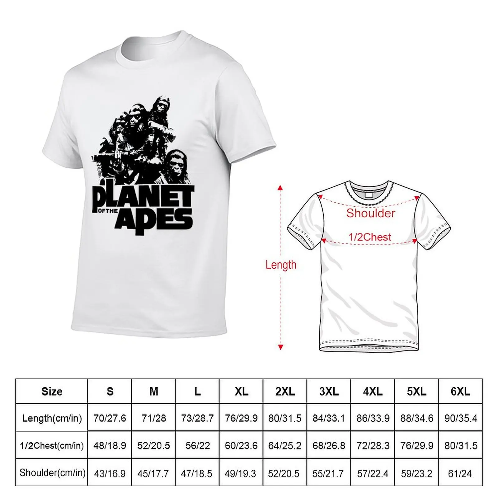 PLANET OF THE APES - Soldiers T-Shirt Basic Casual Short Sleeve Cotton Shirt - view 2