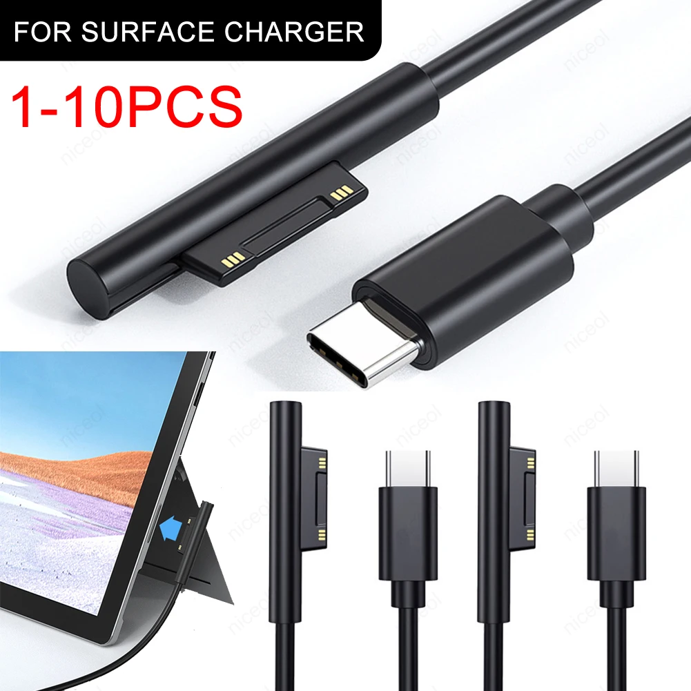 Charger Adapter Fast Charging Cable Cord Fast USB C Power Supply for Microsoft Surface Pro 3 4 5 6 Charger Cable