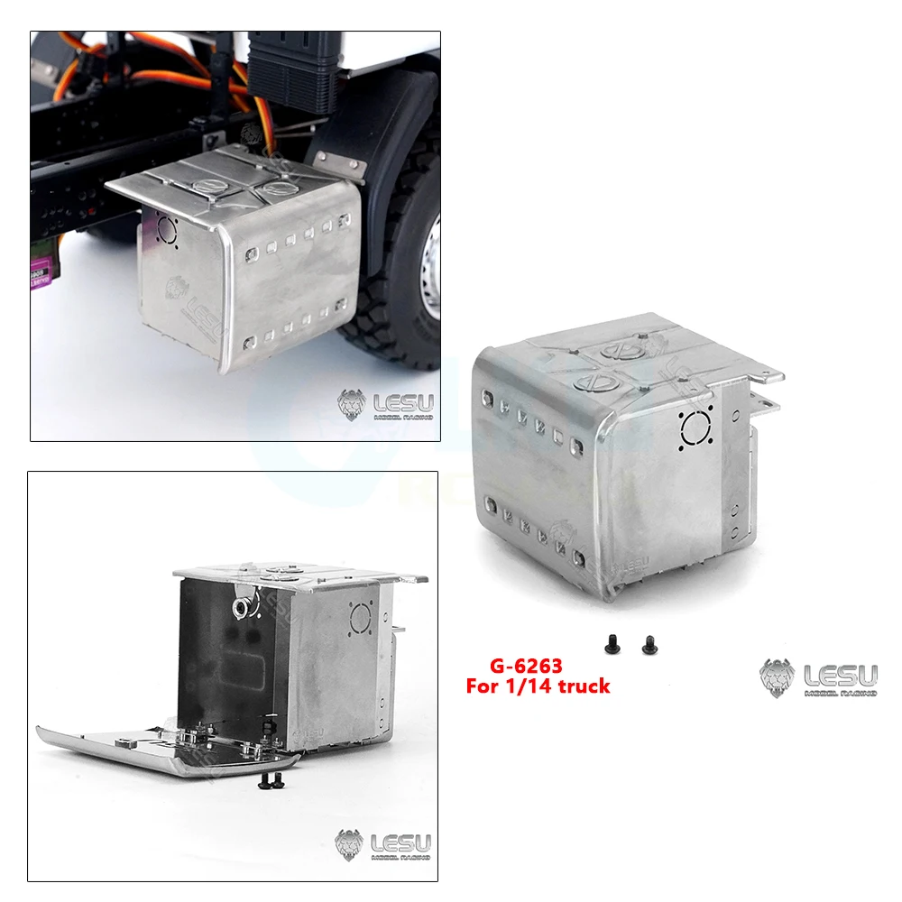 LESU G-6263 Universal Tamiya 1/14 FE/VM Truck Model Toy Metal Exhaust Tank Akcesoria Modernizacja Modyfikacja lub akcesoria DIY