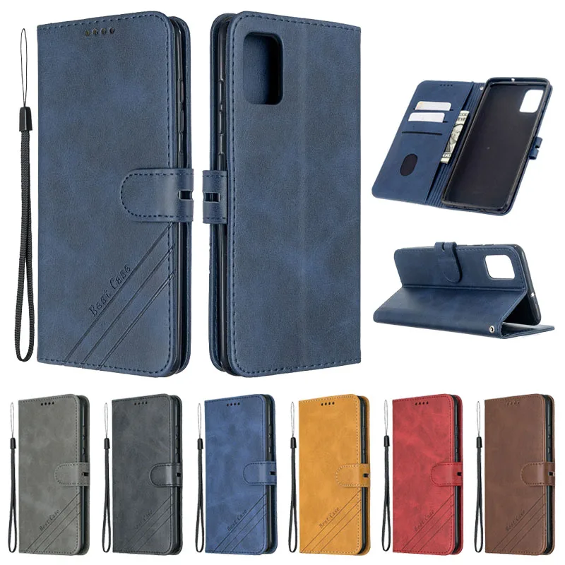 sFor Samsung Galaxy A71 Case Leather Flip Case on For Coque Samsung A71 A 71 Phone Case Cover Luxury Magnetic Wallet Cover Etui