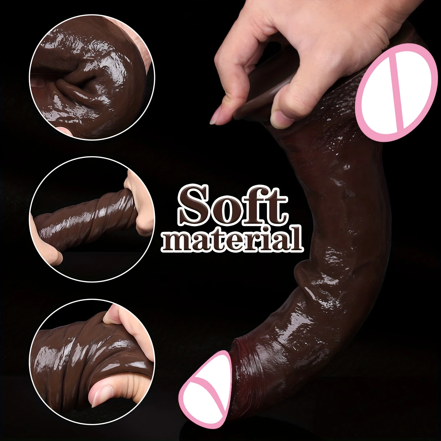 الجلد انزلاق القلفة دسار حزام على قضبان اصطناعية واقعية للنساء الرجال مثليه الخصيتين الشرج كبير ديك الجنس لعب القضيب بعقب المكونات 18