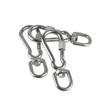 Stainless Steel Swivel Snap Hooks Locking Dog Leash Buckle Quick Release Buckle Carabiner Clips for Dog Walking Camping Backpack